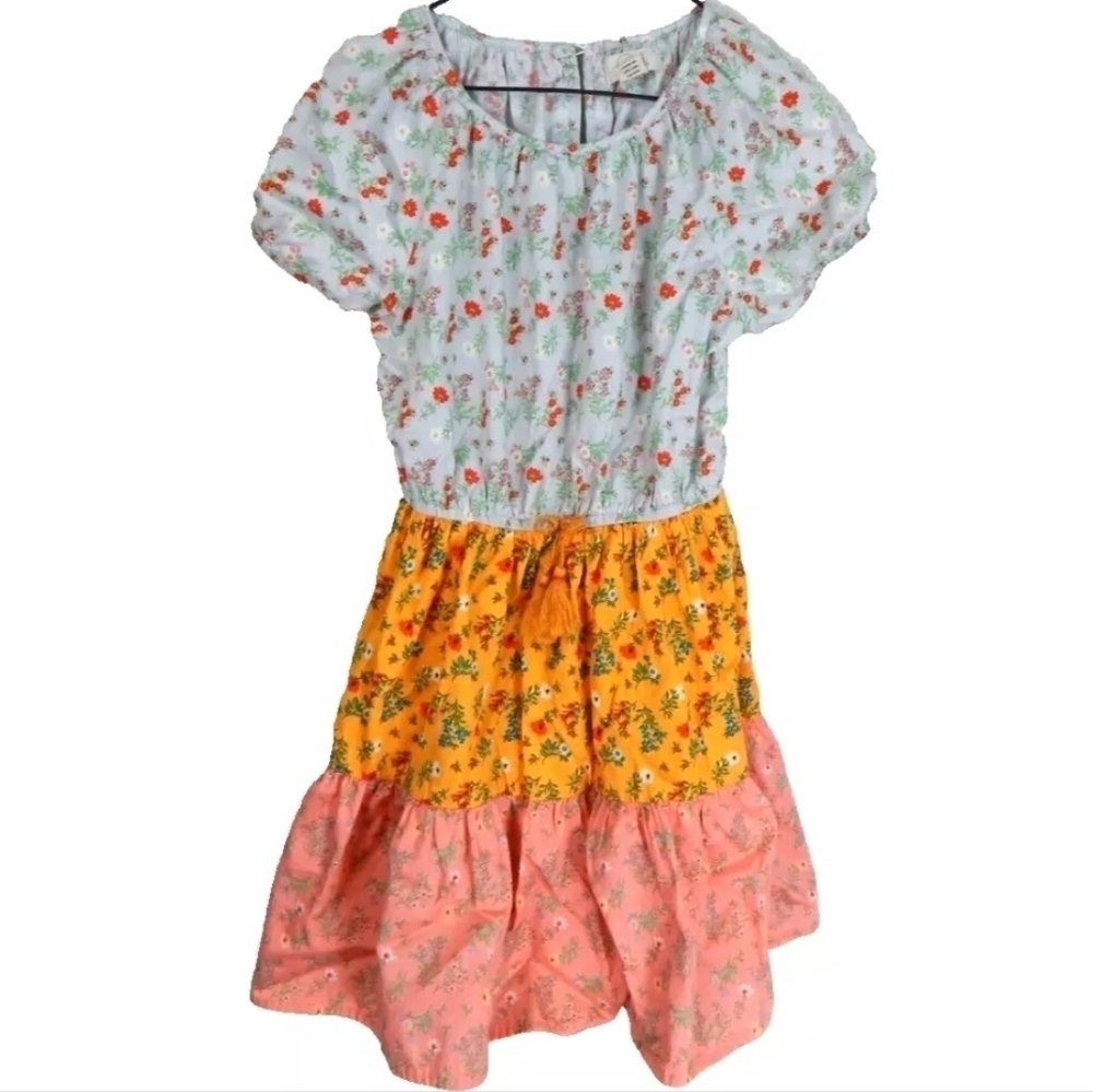 Peek Girls Floral Peasant Dress